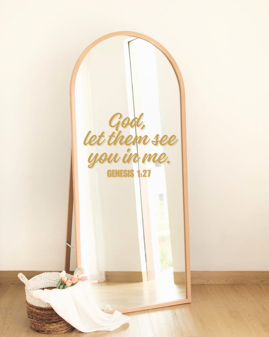 Genesis 1:27 Mirror Decal