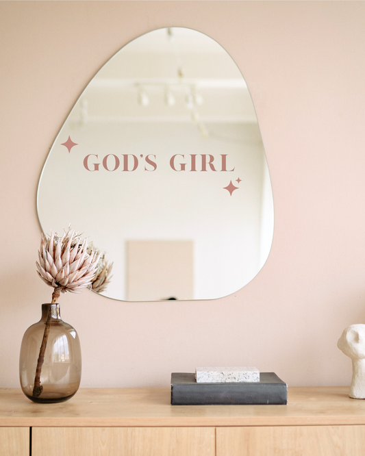 God's Girl Mirror Decal