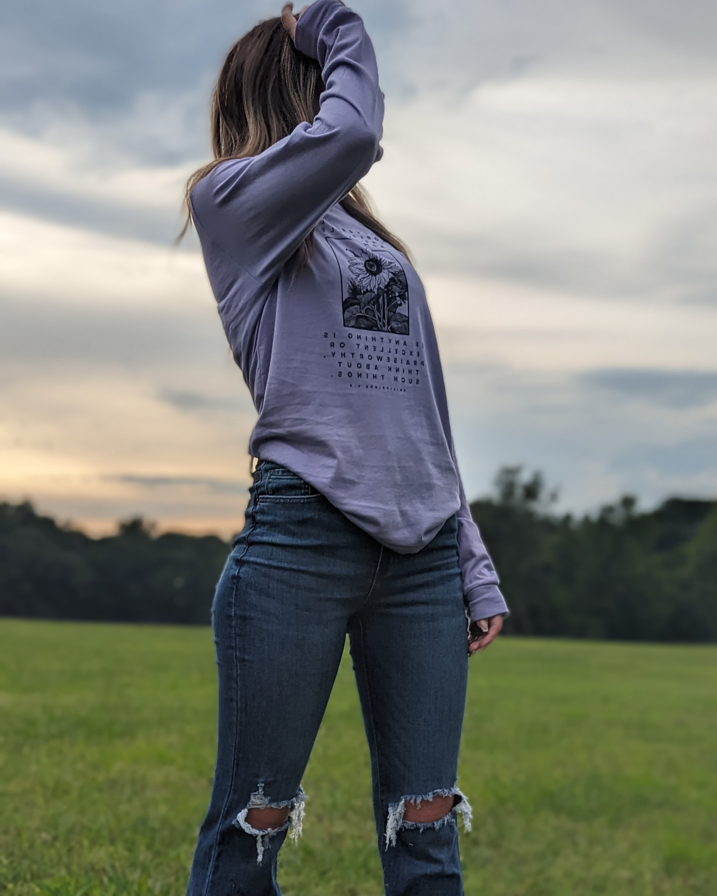 Philippians 4:8 Long Sleeve