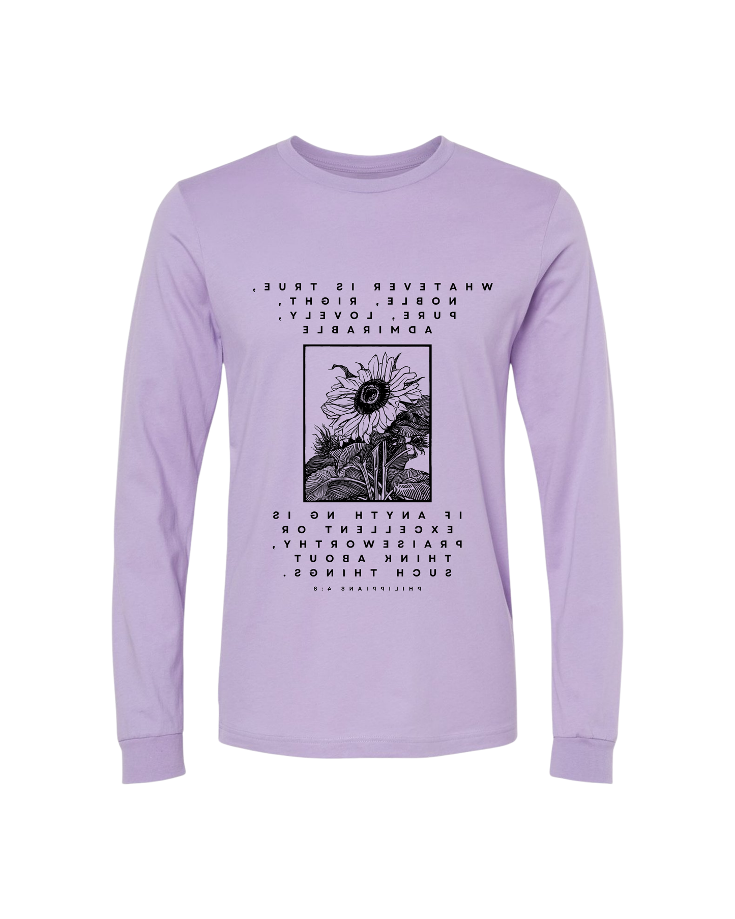 Philippians 4:8 Long Sleeve