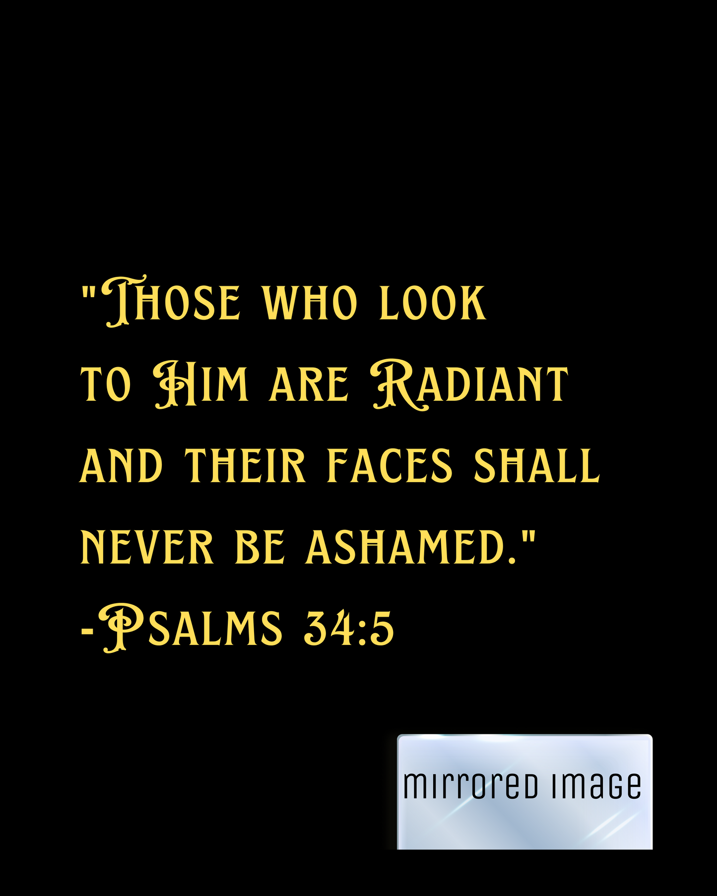 Radiant Psalm 34:5 Cropped Long Sleeve