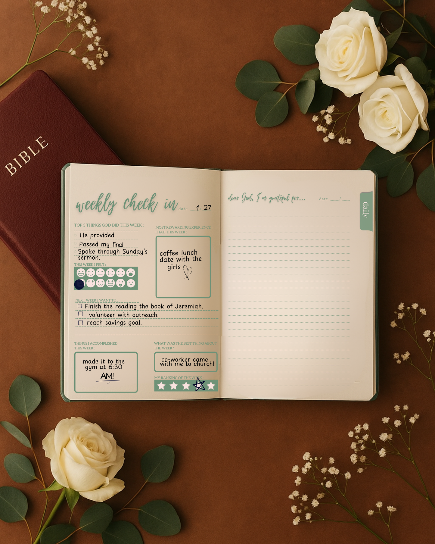 5 Minute Gratitude Journal