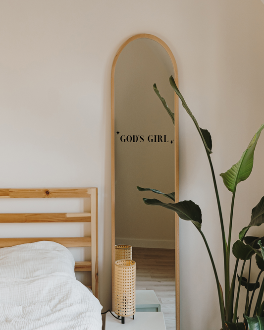 God's Girl Mirror Decal