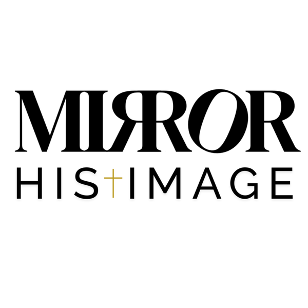 Logo with 'MIRROR HIS+IMAGE' text on a white background